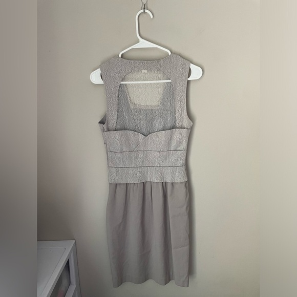 Reiss Gray Lace Mini Dress Size 2 - Picture 9 of 11